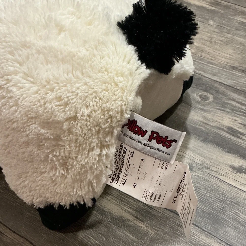 Pillow Pets Panda Plush Folding Black White Stuffed Animal Soft Cuddle Plush 18